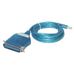 MCL Convertisseur USB vers port parallele câble parallèle 1,80 m Bleu