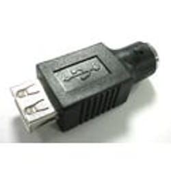 MCL Changeur de genre USB type A femelle / mini din 6 male Noir