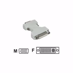 MCL Adaptateurs DVI-I vers HD15 (VGA) DVI-I Femelle / HD15 Male, DVI-I, VGA (D-Sub), Blanc