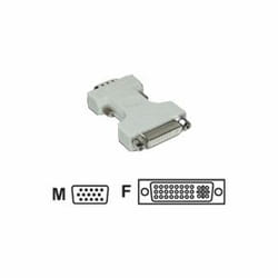 MCL Adaptateurs DVI-I vers HD15 (VGA) DVI-I Femelle / HD15 Male VGA (D-Sub) Blanc