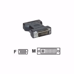 MCL Adaptateurs DVI-I vers HD15 (VGA)DVI-I Male / HD15 Femelle, DVI-I, VGA (D-Sub), Noir