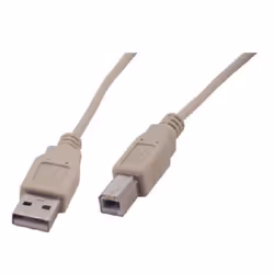 MCL MC922ABGE-2M, 2 m, USB A, USB B, USB 2.0, Mâle/Mâle, Beige