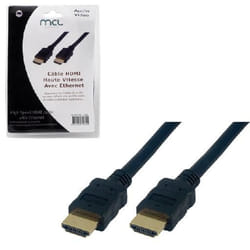 MCL 3m HDMI-Ethernet câble HDMI HDMI Type A (Standard) Noir