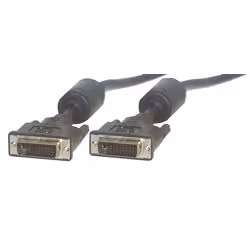 MCL Cable DVI-I Male/Male Dual Link 2m, 2 m, DVI-I, DVI-I, Noir, Mâle/Mâle, DVI-I