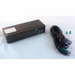 MCL CAS-463 commutateur écran, clavier et souris Noir