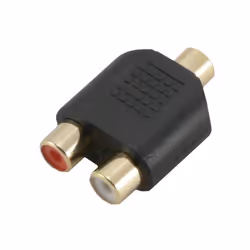 MCL 3.5mm /2 x RCA, 3.5 mm, 2 x RCA, Noir