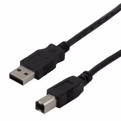 MCL 5m USB A/USB B, 5 m, USB A, USB B, USB 2.0, Mâle/Mâle, Noir