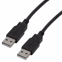 MCL USB 2.0 A/A 3 m, 3 m, USB A, USB A, USB 2.0, Mâle/Mâle, Noir