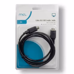 MCL MC340EZ-2M câble VGA VGA (D-Sub) Noir