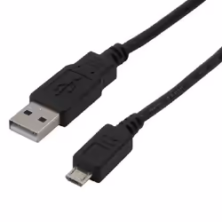 MCL MC922AHB-1M, 1 m, USB A, Micro-USB B, USB 2.0, Mâle/Mâle, Noir