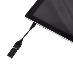 MCL USB-AF/HMCO, 0,12 m, USB A, Micro-USB B, Noir