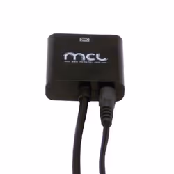 MCL CG-287C câble vidéo et adaptateur HDMI Type A (Standard) VGA (D-Sub) + 3,5 mm Noir