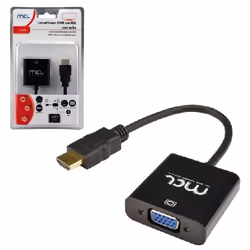 MCL CG-287C câble vidéo et adaptateur HDMI Type A (Standard) VGA (D-Sub) + 3,5 mm Noir - Vue supplémentaire 4