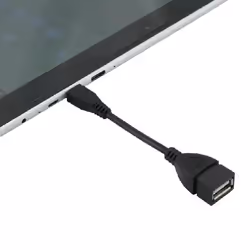 MCL 12cm USB A/Micro USB câble USB 0,12 m USB 2.0 Micro-USB B Noir