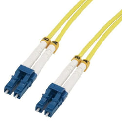 MCL 2m LC/LC OS2 câble de fibre optique Multicolore, Jaune
