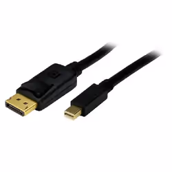 MCL MC395-1M, 1 m, Mini DisplayPort, DisplayPort, Mâle, Mâle, Noir