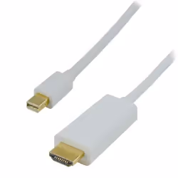 MCL MC394E-2M/W, 2 m, Mini DisplayPort, HDMI, Mâle, Mâle, 1920 x 1080 pixels