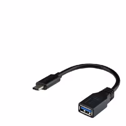MCL USB31-CM/AFCE, 0,17 m, USB C, USB A, Noir