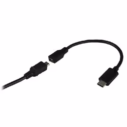 MCL USB31-CM/2HBFCE, USB C, USB A, Noir