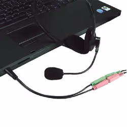 MCL CG-705 câble audio 0,09 m 3,5mm 2 x 3.5mm Noir