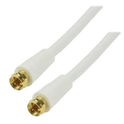 MCL MC787HQ-2M câble coaxial F Blanc