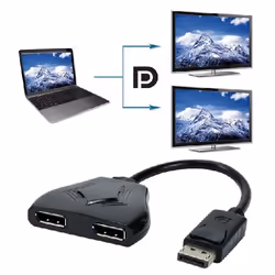 MCL MP-DP/2C câble DisplayPort 2x DisplayPort Noir