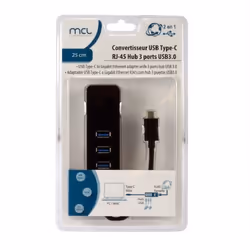 MCL USB3C-125H3/C carte réseau Ethernet 1000 Mbit/s - Vue supplémentaire 4