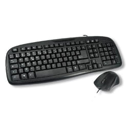 MCL ACK-2012/N clavier Souris incluse USB AZERTY Français Noir