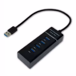 MCL USB3-M104B/N, USB 3.2 Gen 1 (3.1 Gen 1) Type-A, Noir