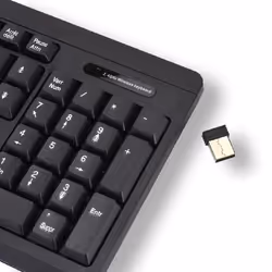 MCL ACK-301W/N clavier RF sans fil AZERTY Français Noir - Vue supplémentaire 4