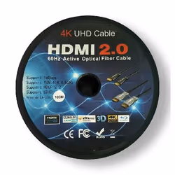 MCL MC385FO-100M câble HDMI HDMI Type A (Standard) Noir