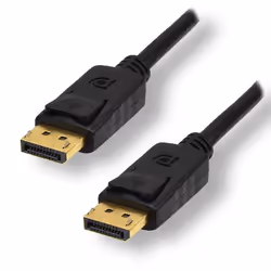 MCL MC390-1M, 1 m, DisplayPort, DisplayPort, Mâle, Mâle, Noir
