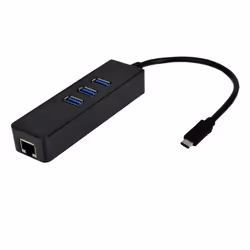 MCL Convertisseur USB Type-C RJ45 Gigabit Ethernet + hub 3 ports USB 3.0 - Vue supplémentaire 2