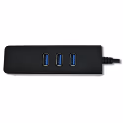 MCL Convertisseur USB Type-C RJ45 Gigabit Ethernet + hub 3 ports USB 3.0 - Vue supplémentaire 4