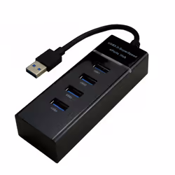 MCL 4 ports USB 3.0 hub - Black