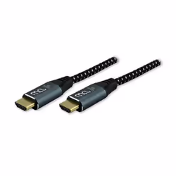MCL MC2A99A0MC3892Z, 2 m, HDMI Type A (Standard), HDMI Type A (Standard), Compatibilité 3D, 48 Gbit/s, Gris, Noir
