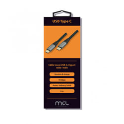 MCL MC1C99A03C1052Z câble USB 2 m USB 3.2 Gen 2 (3.1 Gen 2) USB C Gris