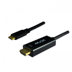 MCL MB1B99ZAUSB3CHD14 câble vidéo et adaptateur 1,8 m USB Type-C HDMI Noir