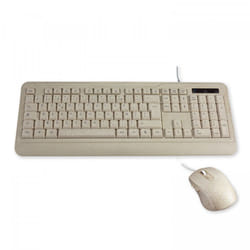MCL MP3A99AACK2012BIB clavier Souris incluse USB AZERTY Français Beige