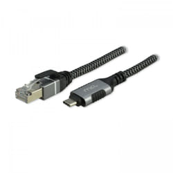 MCL MC1D99AZZ03CRJ452 changeur de genre de câble USB C RJ-45 Noir, Gris