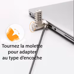 MCL MJ1C99A8LEUNIVCOD câble antivol Noir 2 m - Vue supplémentaire 3