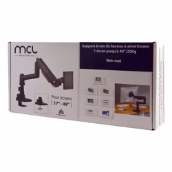 MCL MS3A99AZSBAE4920N support d'écran plat pour bureau 124,5 cm (49") Noir - Vue supplémentaire 7