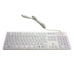 MCL WATERPROOF IP68 WIRED clavier Universel USB + PS/2 AZERTY Français Blanc
