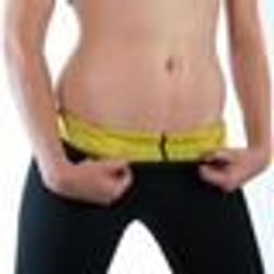 Panty Sauna Textile Intelligent Minceur - Marque - XL - Noir Jaune - Fitness Respirant