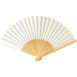 4 ÉVENTAILS BAMBOU VENTILATEUR PLIABLE  Beige Ivoire Crème Écru Naturel Taupe