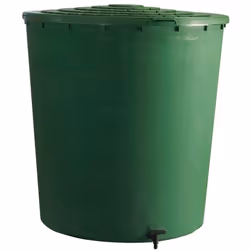 Récupérateur d'eau 350L avec couvercle et robinet Belli jardin