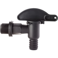 Belli - Robinet gros debit joint plat noir 1' (26/34) pour récupérateur d'eau
