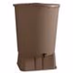 RECUPERATEUR EAU SOCLE+KIT TAUPE 500L