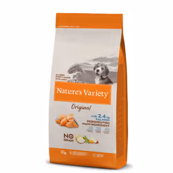 Nature's Variety ORIGINAL NO GRAIN JUNIOR SALMON, Chiot, Saumon, 12 kg