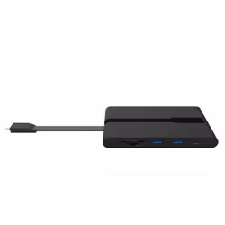 DLH MINI STATION D'ACCUEIL UNIVERSELLE USB-C : 2 x USB-A 3.2, Ethernet, HDMI, VGA, 1 x USB-C PD, 1 x USB-C Data, Carte SD, Mi ...